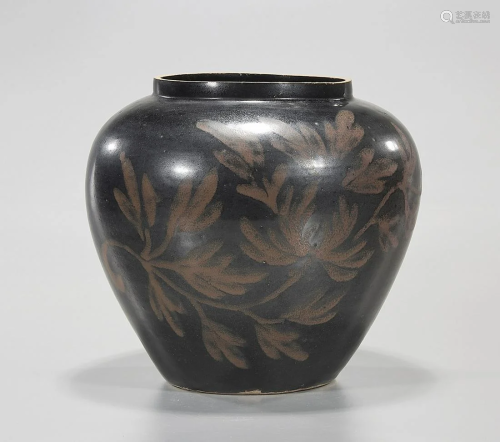 Chinese Glazed Ceramic Jar