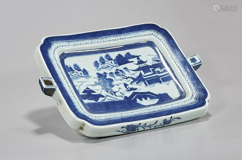 Chinese Blue and White Porcelain Tray