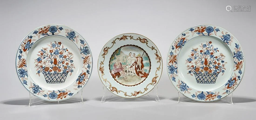 Three Chinese Porcelain Dishes