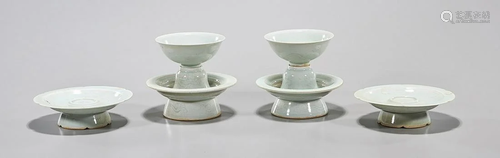 Group of Six Chinese Qingbai Porcelains