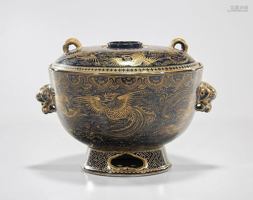 Chinese Enameled Porcelain Covered Vessel