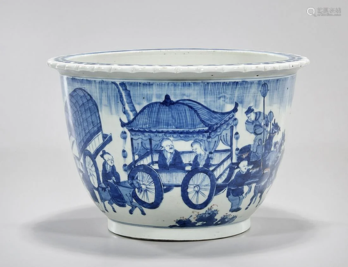 Chinese Blue and White Porcelain Planter