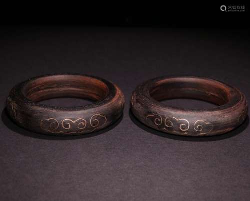 A PAIR OF EAGLEWOOD BRACELETS