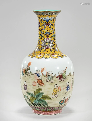 Chinese Enameled Porcelain Vase