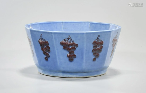 Chinese Glazed Porcelain Brush Washer