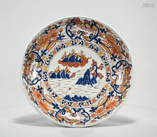 Japanese-Style Porcelain Charger