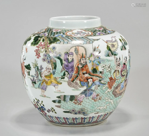 Chinese Enameled Porcelain Jar