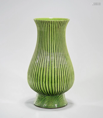 Chinese Green Glazed Porcelain Vase