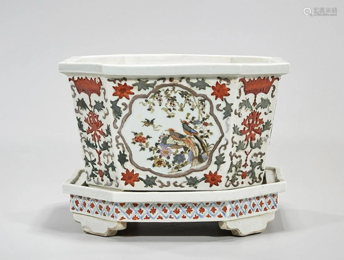 Chinese Enameled Porcelain Planter