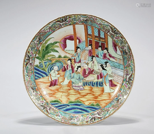 Chinese Enameled Porcelain Charger