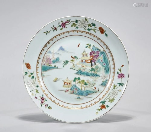 Chinese Enameled Porcelain Charger