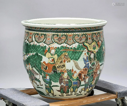 Chinese Enameled Porcelain Fish Bowl