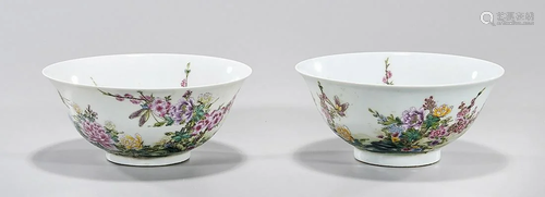 Two Chinese Enameled Porcelain Bowls