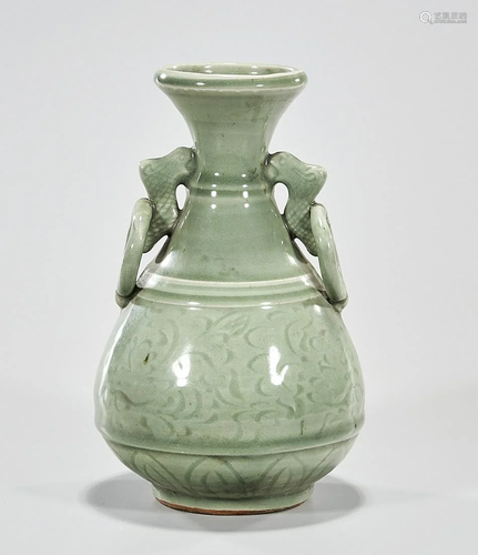 Chinese Green Glazed Porcelain Vase