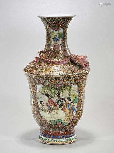 Chinese Enameled Porcelain Vase