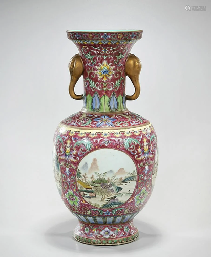 Chinese Enameled Porcelain Vase