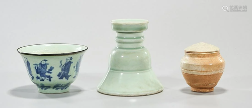 Group of Three Various Chinese Ceramics