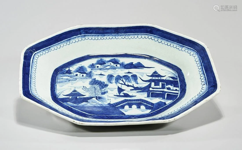 Chinese Blue and White Porcelain Platter