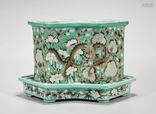 Chinese Enameled Porcelain Planter