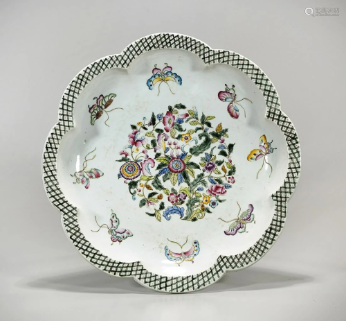 Chinese Enameled Porcelain Charger