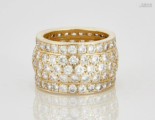 Cartier Nigeria 18K Yellow Gold and Diamond Ring