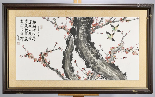 Large Chinese Painting on Paper