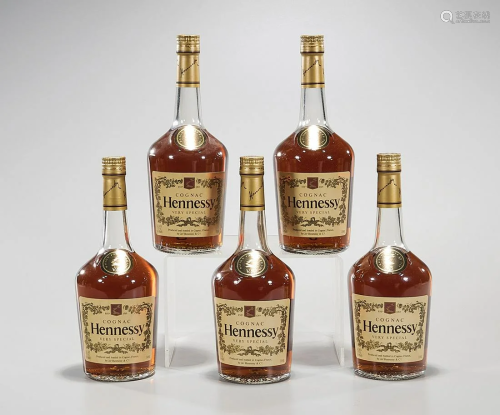 Five Bottles of Hennessy VS Cognac