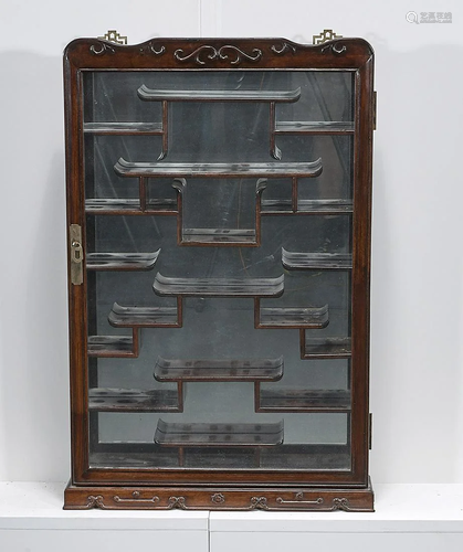 Chinese Wood Curio Cabinet