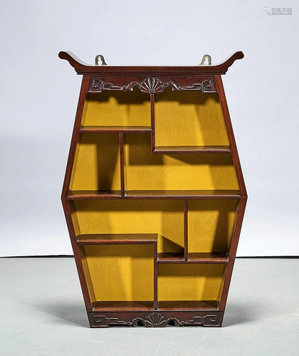 Chinese Wood Curio Cabinet