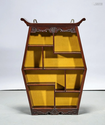 Chinese Wood Curio Cabinet