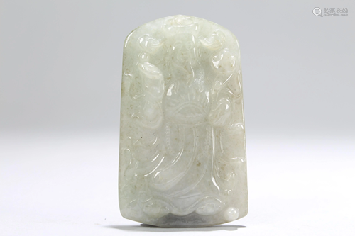 An Estate Chinese Jade-curving Fortune Figure