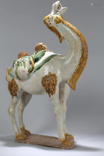 An Estate Chinese Pottery-made Camel Fortune M…