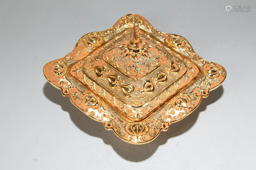 An Estate Gilt Lidded Plates