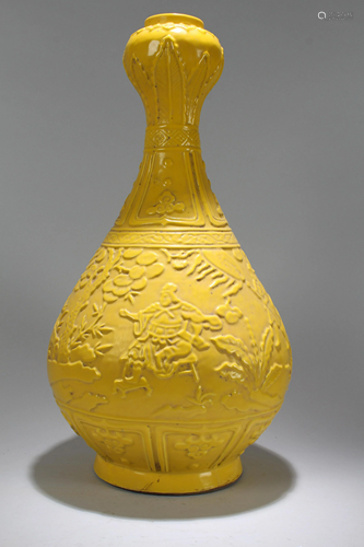 An Estate Chinese Massive Yellow-coding Porcelain