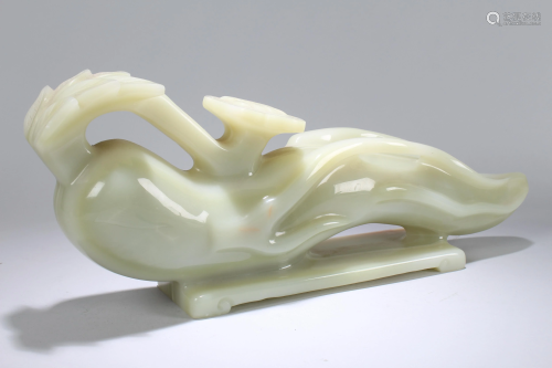An Estate Chinese Jade-curving Ryui Massive Statue
