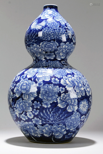 An Estate Chinese Blue and White Flower-blossom Ma…