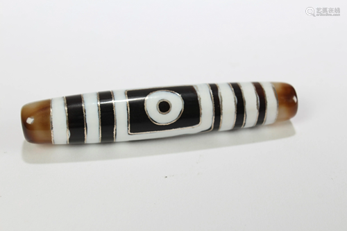 An Estate Tibetan Religious Dzi Bead