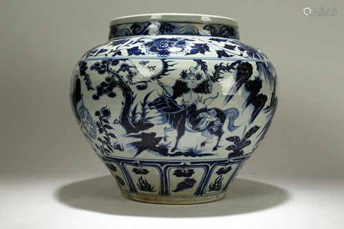 An Estate Chinese Blue and White Story-telling