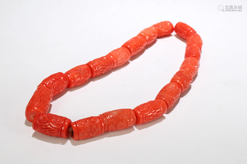 An Estate Chinese Religious Necklace Display