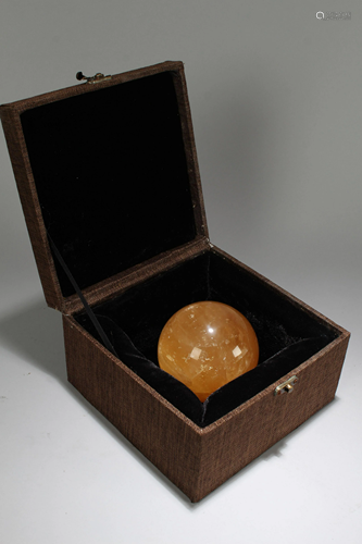 An Estate Chinese Fengshui Crystal Ball