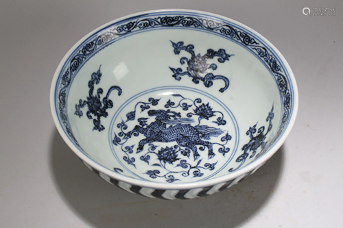 An Estate Chinese Massive Blue and White