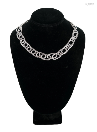 Thistle & Bee Sterling Silver Chain Link Necklace