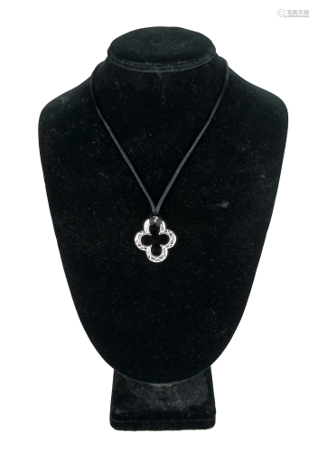 Thistle & Bee Sterling Silver Pendant Choker