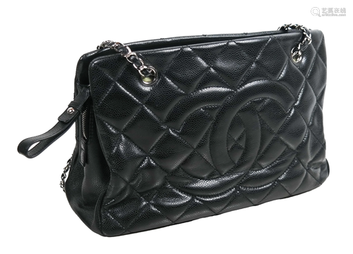 Chanel Quilted Cavier Leather Double Flap Classic