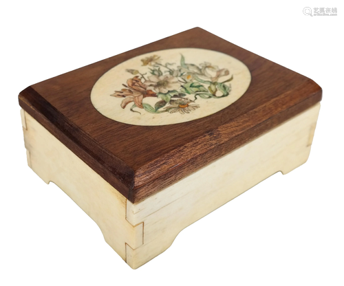 Scrimshaw Trinket / Jewelry Box