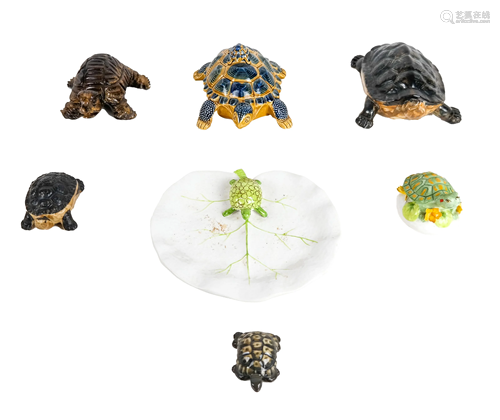 Group of 7 Turtle-Form Objects