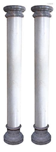 Pair Marble Columns