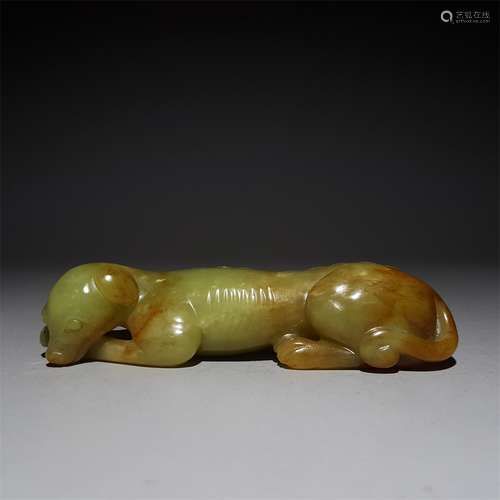 A SONG DYNASTY HETIAN JADE DOG