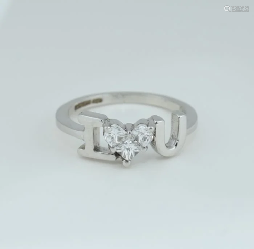 14K White Gold IGI Certified 