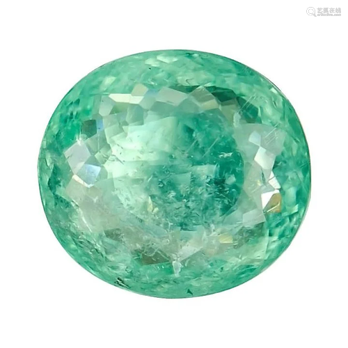 GIA Cert. 8.43 ct. Neon Blue-Green 